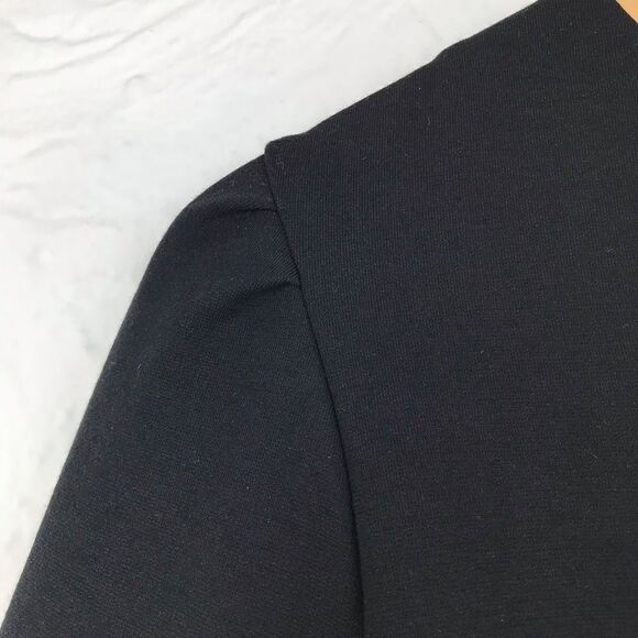 Lilly Pulitzer black tunic top-front bow/sequins-6 - Picture 3 of 8